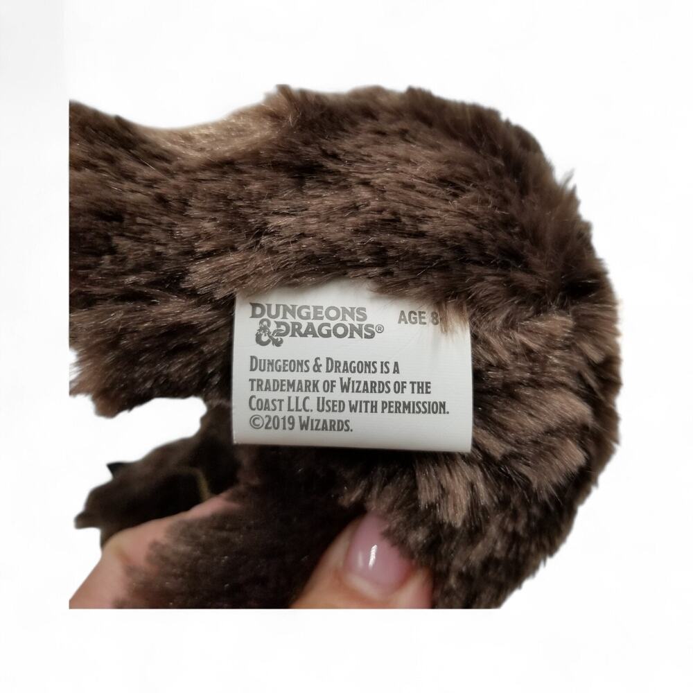 Dungeons & Dragons Owlbear Plush Toy Gamer Pouch D & D Zipper Dice Bag 2019 Hook - Picture 5 of 6